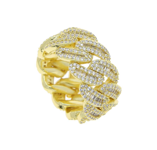 Miami Cuban Link Ring mit Zirkonien