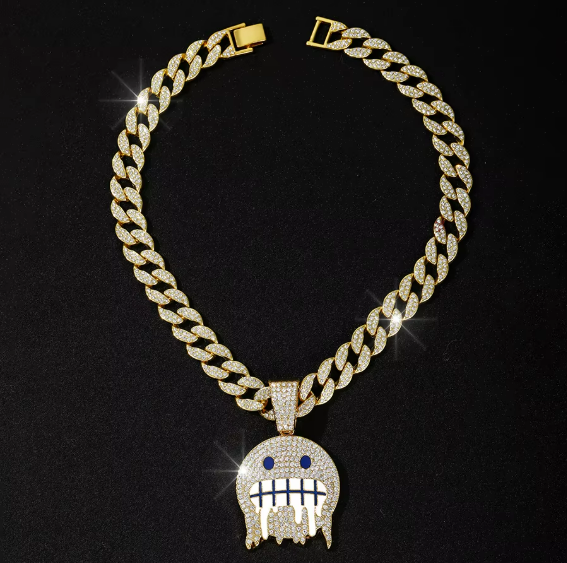 Cold Face Cuban Kette – mit Zirkonien